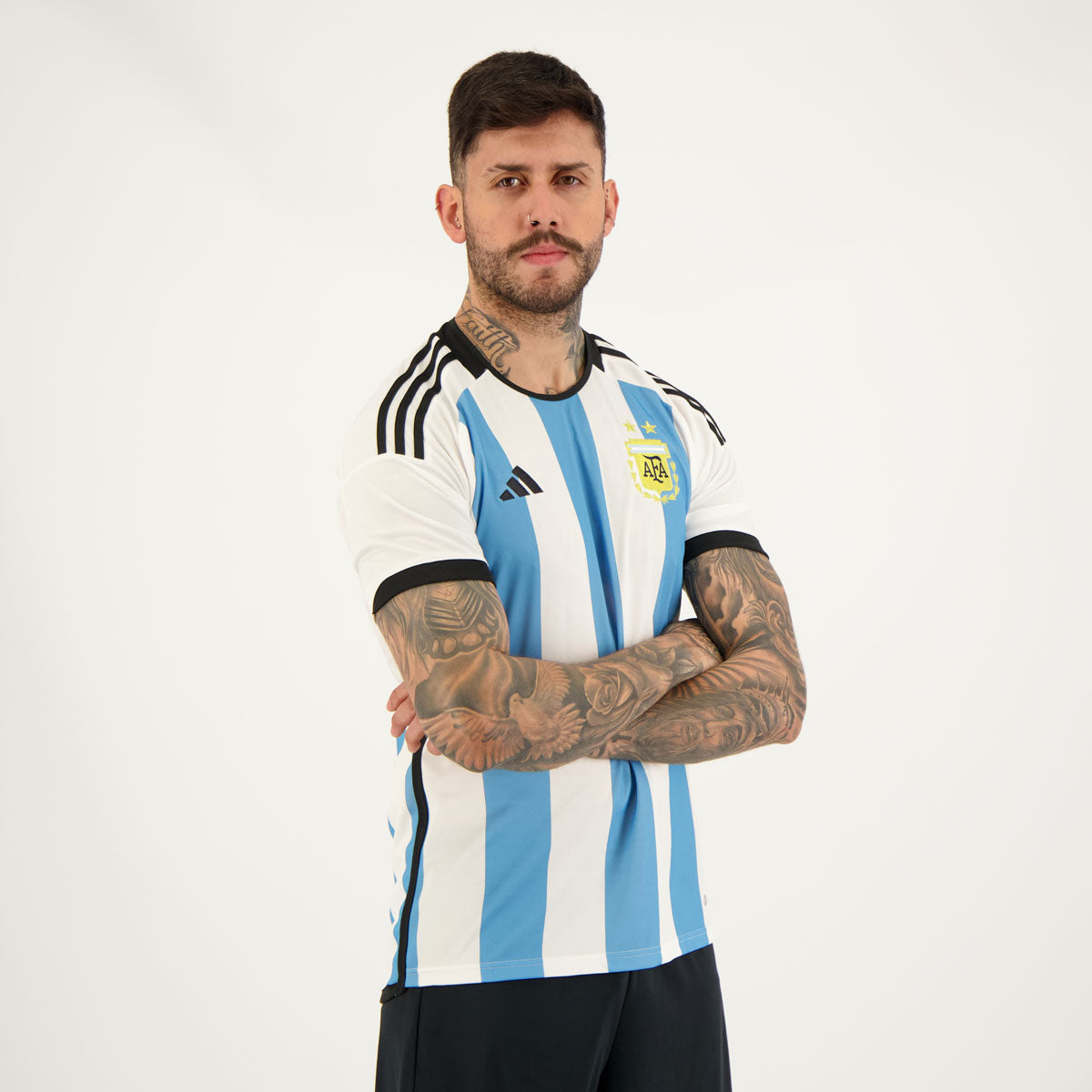 Camisa Argentina I 22/23 Torcedor Adidas Masculina - Branca e Azul