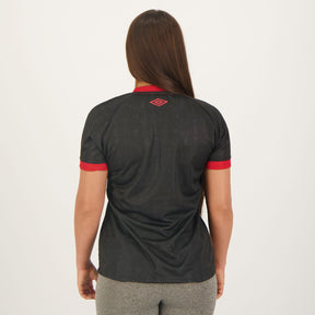 Camisa Feminina Sport Recife III 23/24 - Preta e Vermelha