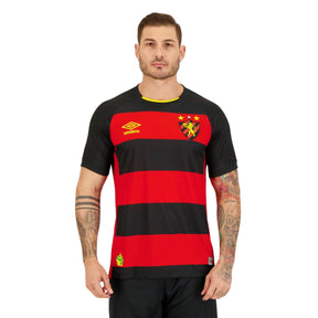 Camisa Sport Recife I 23/24 - Torcedor Umbro Masculina - Preta e Vermelha