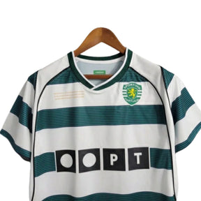 Camisa Retro Sporting 2002/03 Reebok Masculina - Verde e Branca