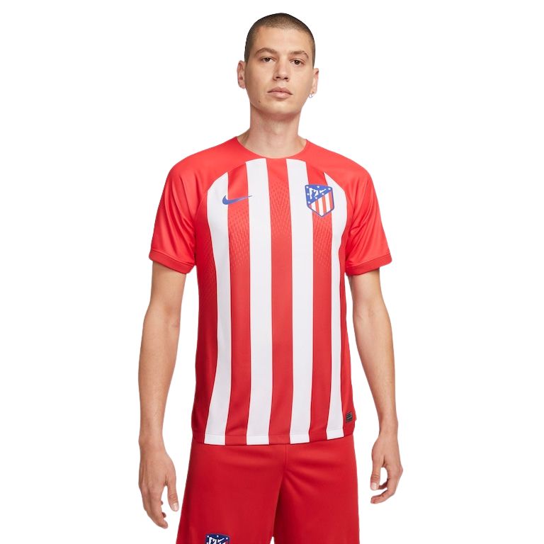 Camisa Atlético de Madrid I 23/24 Torcedor Nike Masculina - Vermelha e Branca