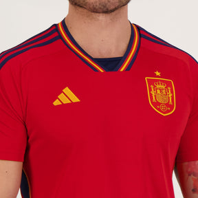 Camisa Espanha I 22/23 Torcedor Adidas Masculina - Vermelha