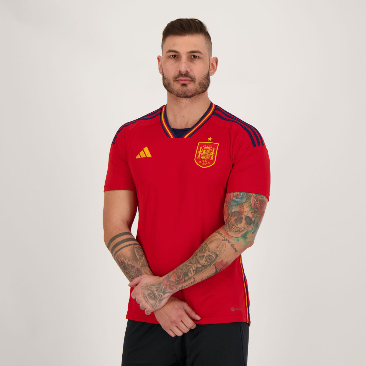 Camisa Espanha I 22/23 Torcedor Adidas Masculina - Vermelha