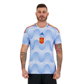 Camisa Espanha II 22/23 Torcedor Adidas Masculina - Azul