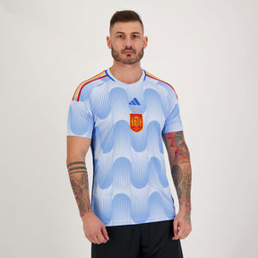 Camisa Espanha II 22/23 Torcedor Adidas Masculina - Azul