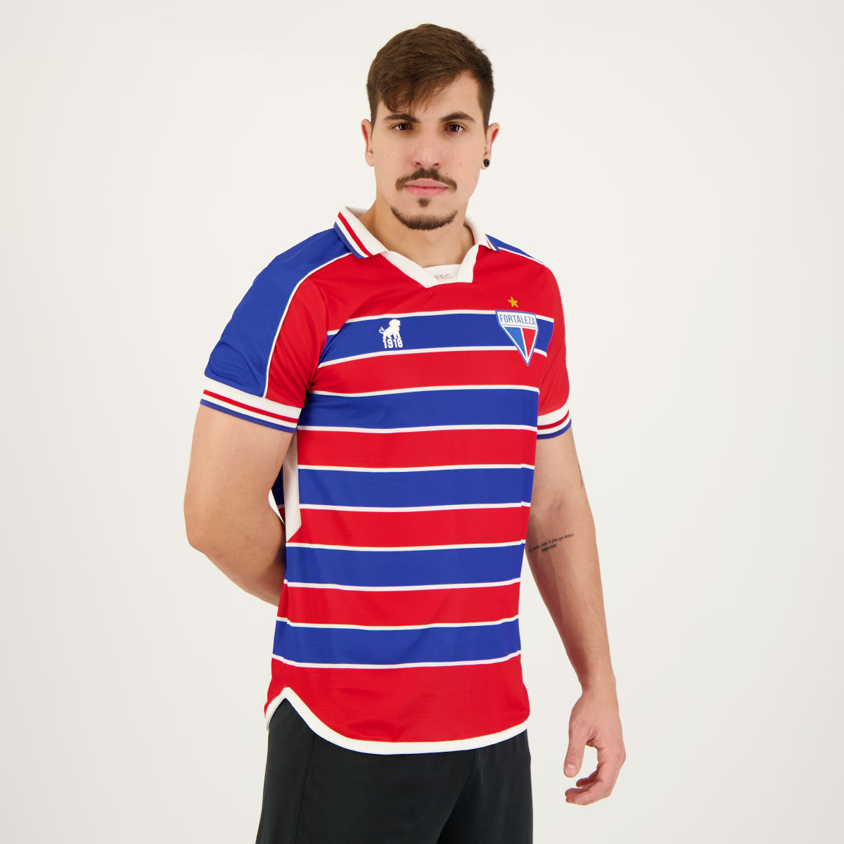 Camisa Fortaleza I 23/24 - Torcedor Masculina - Azul e Vermelha