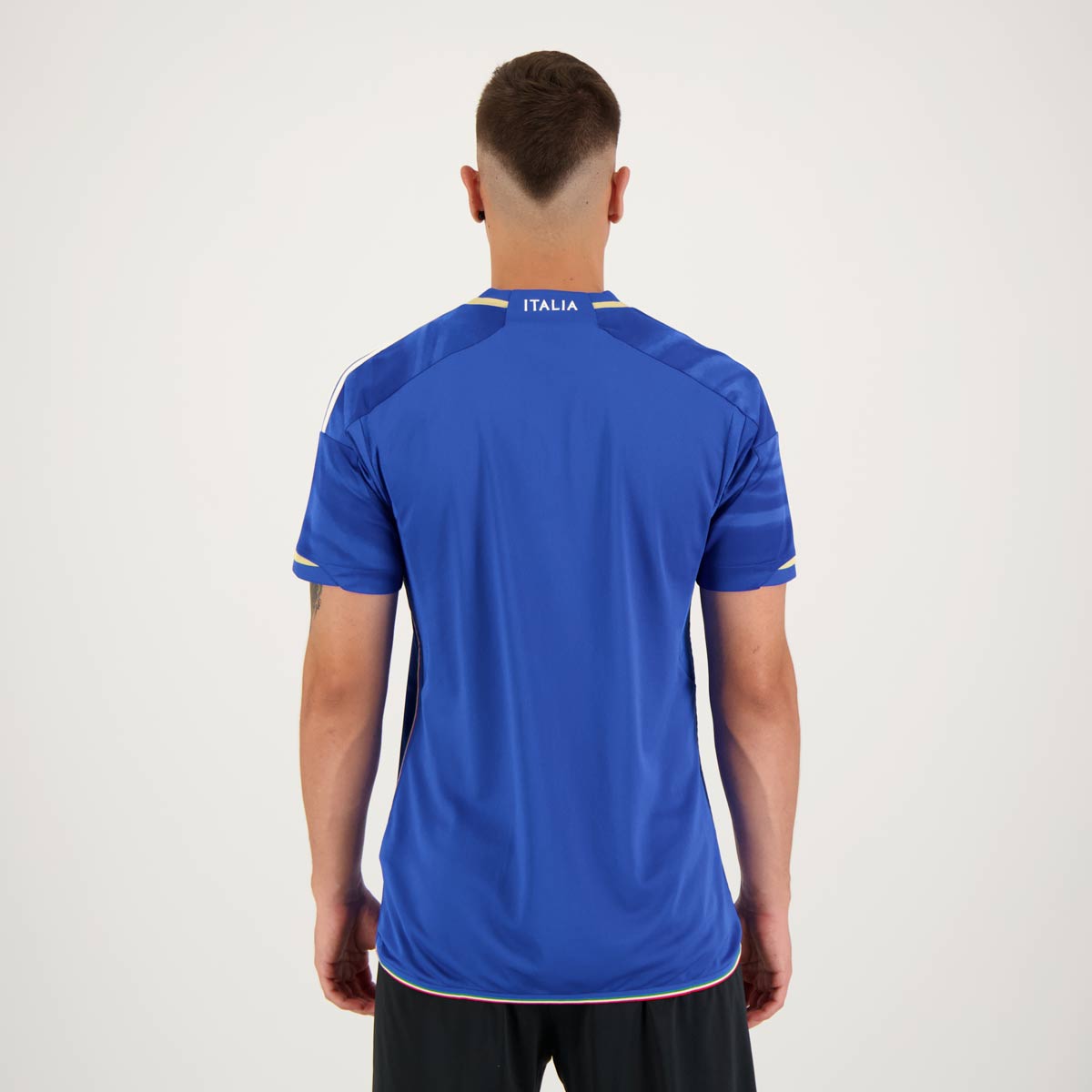 Camisa Itália I 23/24 Torcedor Adidas Masculina - Azul