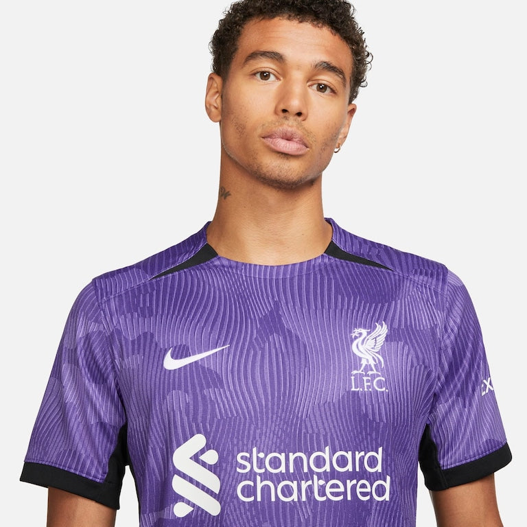 Camisa Liverpool III 23/24 Torcedor Nike Masculina - Roxa