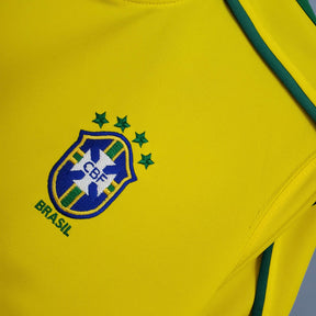 Camisa Retro Brasil 1998 Nike Masculina - Amarela