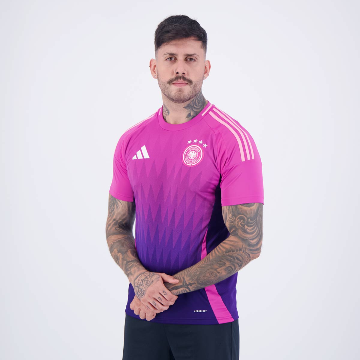 Camisa Alemanha II 2024/25 Torcedor Adidas Masculina - Roxo