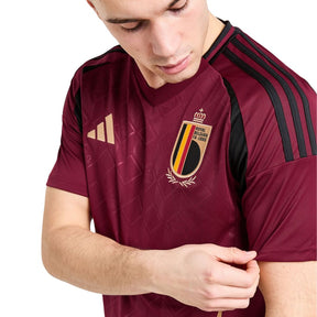 Camisa Bélgica I 2024/25 Torcedor Nike Masculina - Grená