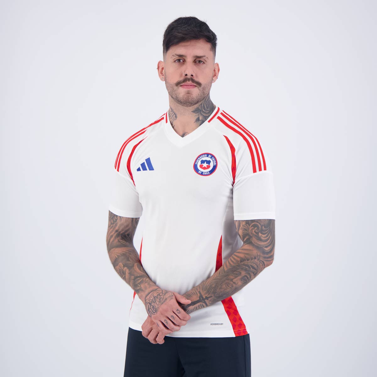 Camisa Chile II 2024/25 Torcedor Adidas Masculina - Branco