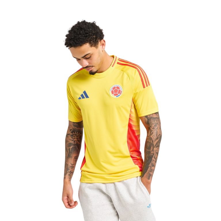 Camisa Colômbia I 2024/25 Torcedor Adidas Masculina - Amarela