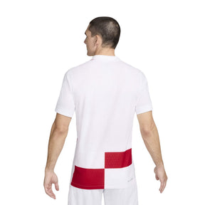 Camisa Croácia I 2024/25 Torcedor Nike Masculina - Branca e Vermelha