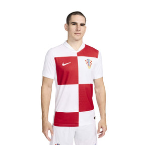 Camisa Croácia I 2024/25 Torcedor Nike Masculina - Branca e Vermelha