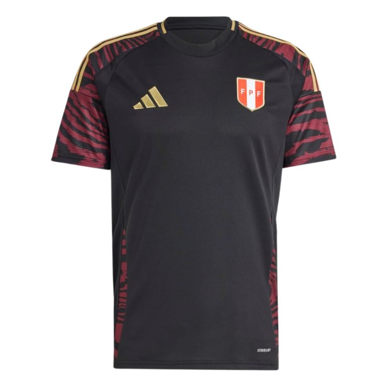 Camisa Peru II 2024/25 Torcedor Adidas Masculina - Preta