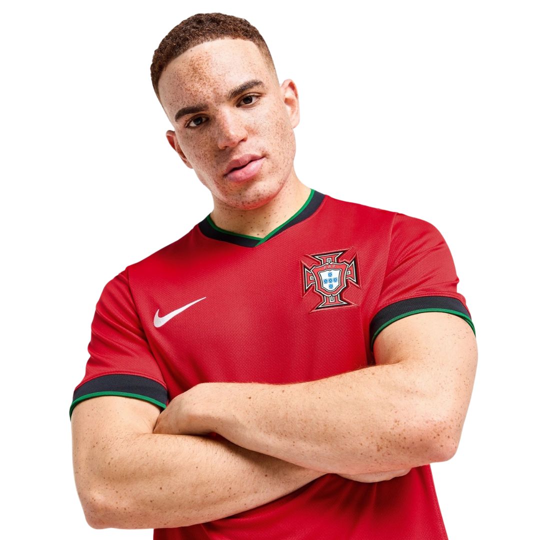 Camisa Portugal I 2024/25 Torcedor Nike Masculina - Vermelha