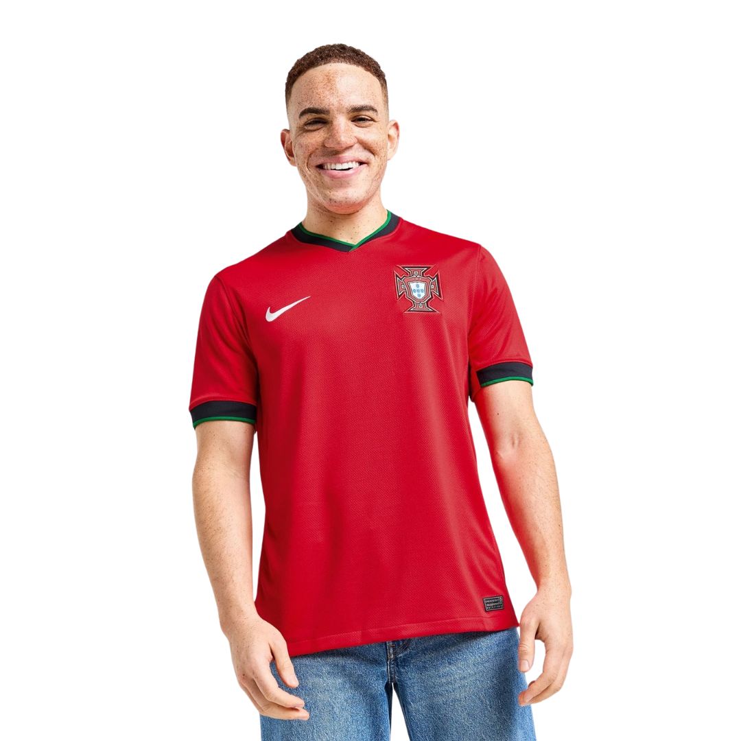 Camisa Portugal I 2024/25 Torcedor Nike Masculina - Vermelha