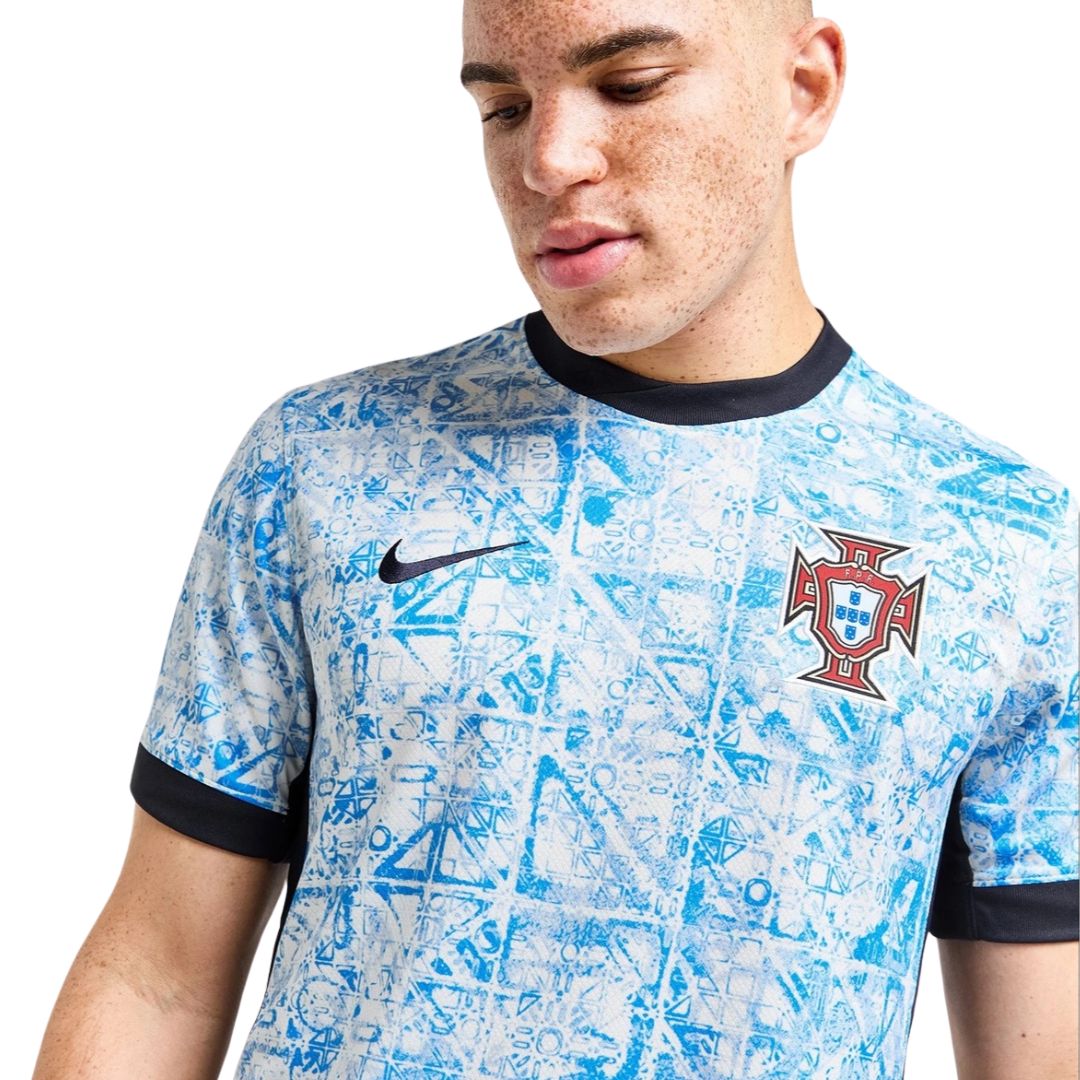 Camisa Portugal II 2024/25 Torcedor Nike Masculina - Branca e Azul