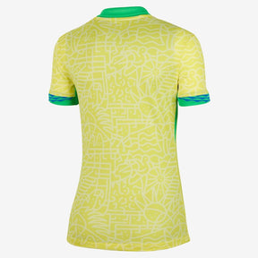 Camisa Feminina Brasil I 2024/25 Nike - Amarela