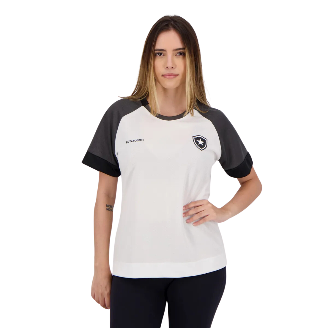 Camisa Alvinegra Cell Feminina Branca