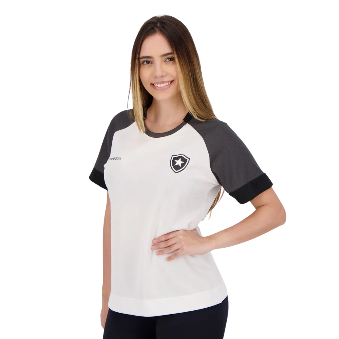 Camisa Alvinegra Cell Feminina Branca