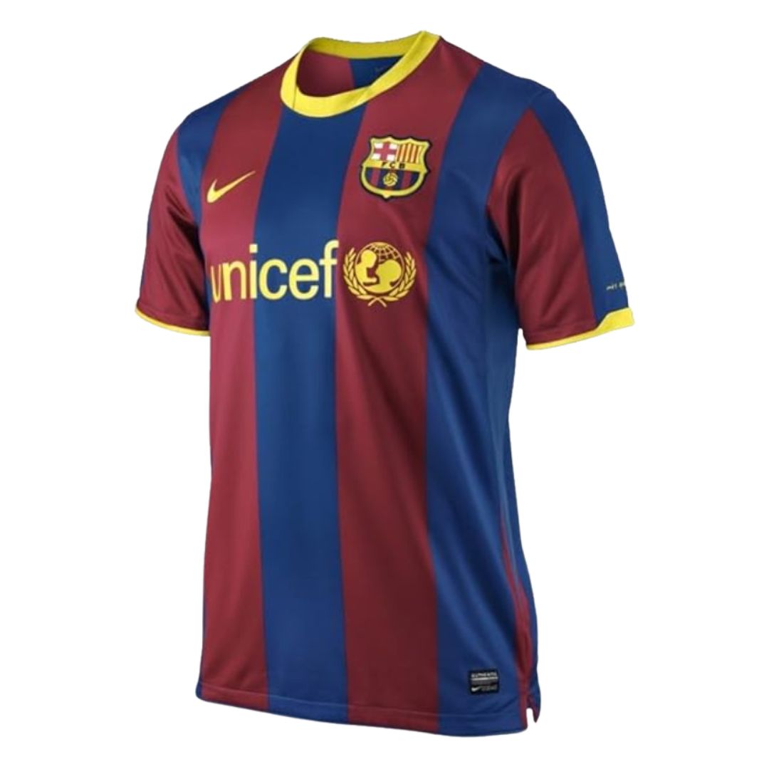 Camisa Barcelona Retrô I 2010/11 Torcedor Nike Masculina - Azul e Grená