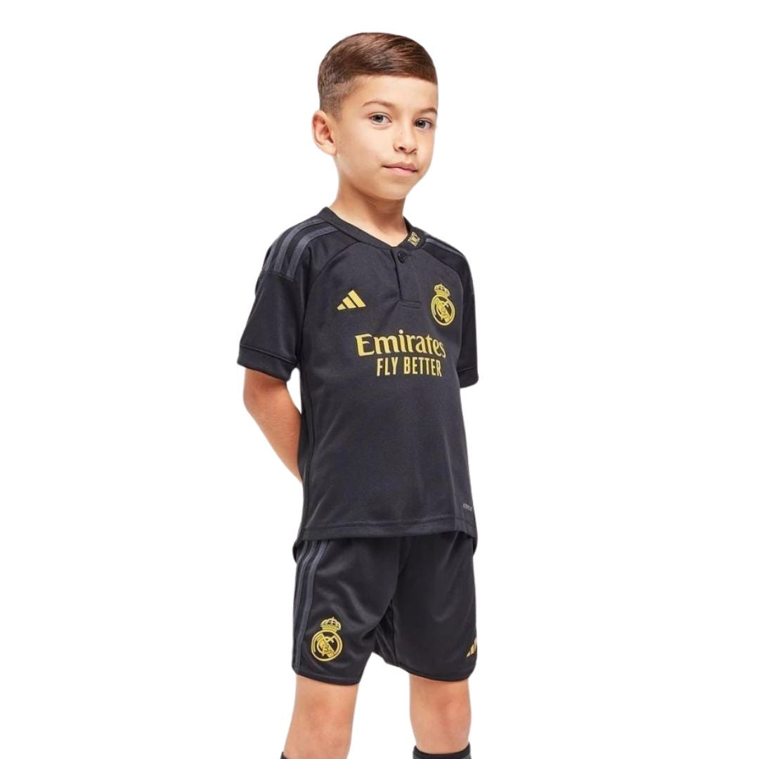 Kit Infantil Real Madrid III 23/24 - Preta