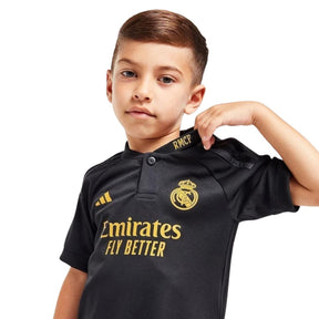 Kit Infantil Real Madrid III 23/24 - Preta