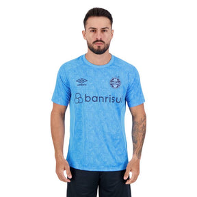 Camisa Grêmio Treino 2024/25 Torcedor Umbro Masculina - Azul Celeste